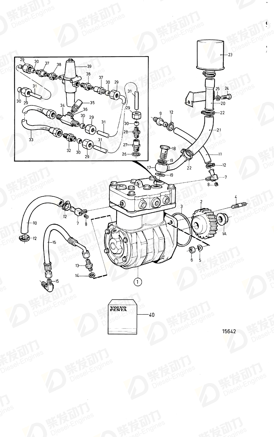 volvo penta Nipple 6781778 Drawing volvo penta Nipple 6781778 Drawing